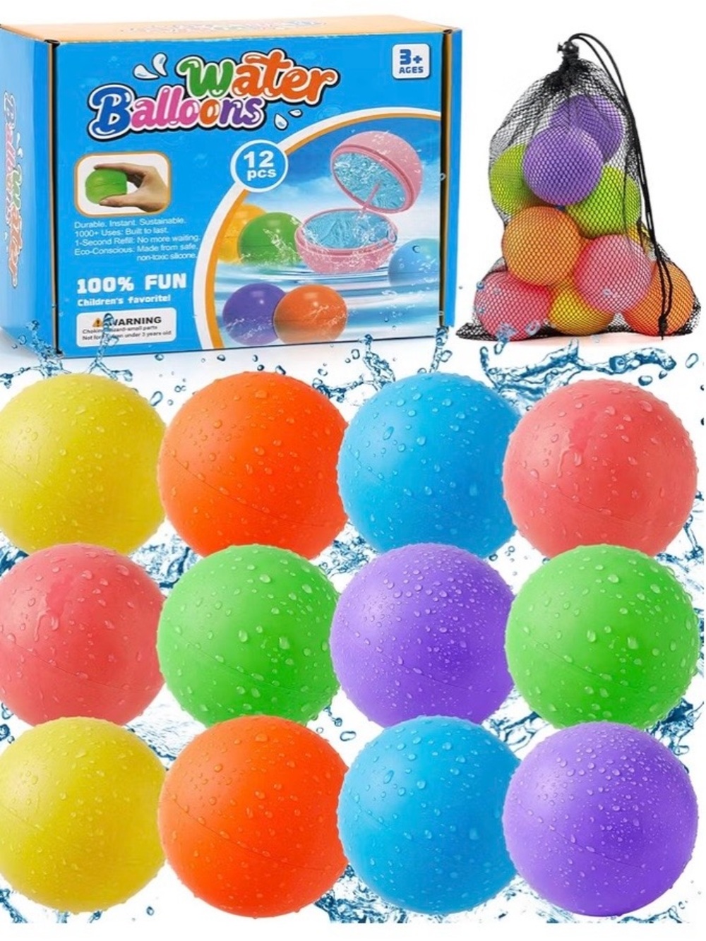 Reusable Play Balls - Assorted Colors